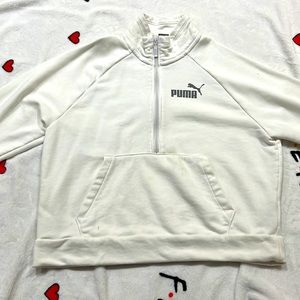 Puma Zip Up White Size Large